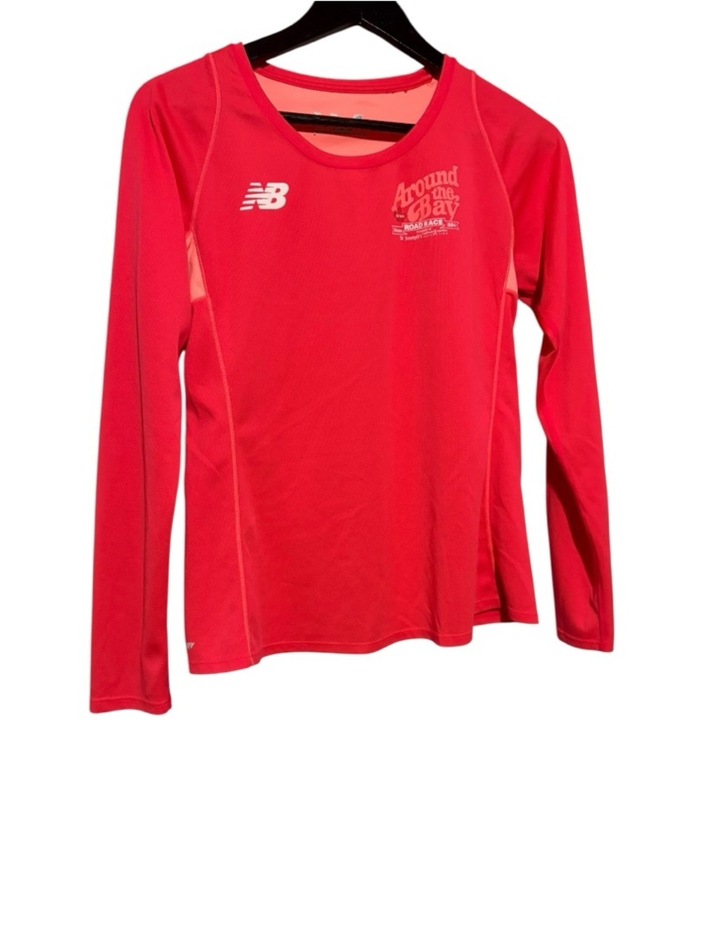 New Balance Kids' Red Long-Sleeve Performance Top. Size M